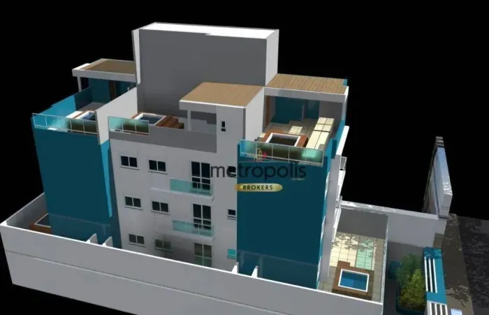 Cobertura à venda, 59 m² por R$ 641.000,00 - Paraíso - Santo André/SP