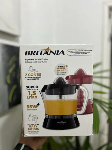 Espremedor de Laranja Britânia Super turbo (Belaggio 350 - preto)