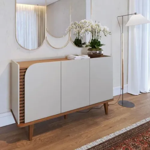 Buffet Decorativo Moderno | Perfeito para Sala de Estar e Jantar