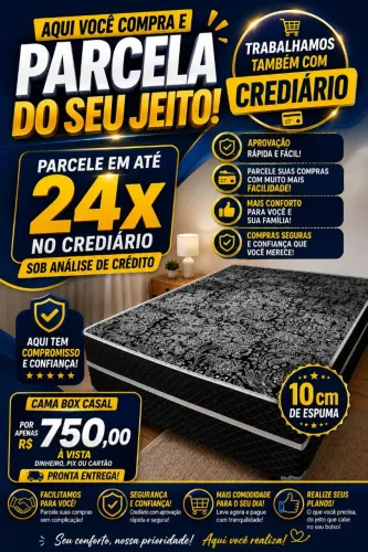 Cama box casal