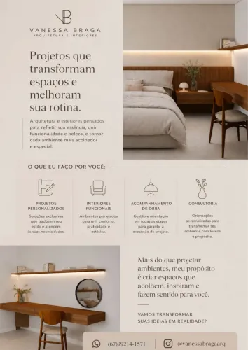 Projetos de arquitetura e interiores 