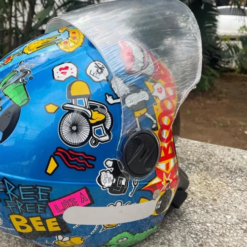 Capacete feminino e masculino pro tork new atomic azul perolizado 58