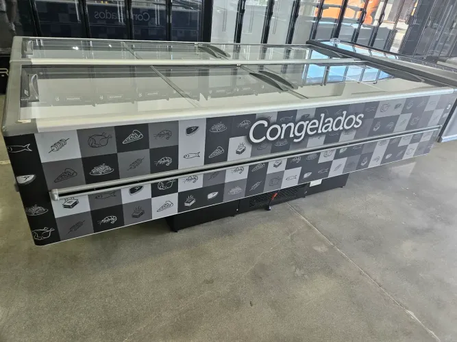 ilha de congelados 3 metros 1163 litros - a pronta entrega