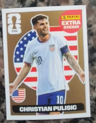 Figurinha copa do mundo 2026 Christian Pulisic Gold