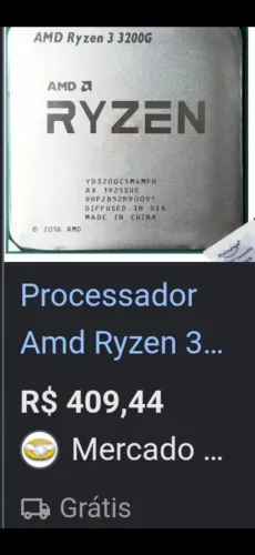 RYZEN 3 3200G E PLACA MÃE LN300