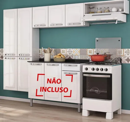 Cozinha Itatiaia Rose Compacta 3 Pecas Branco