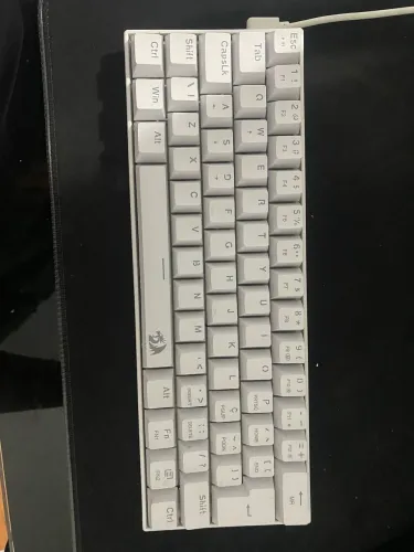 Teclado gamer redragon lakashmi lunar branco