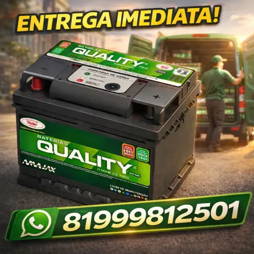 Bateria de carro nova 12 meses de garantia 60 amperes