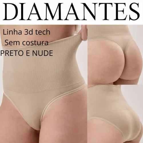 Calcinha Modeladora Diamantes Lingerie