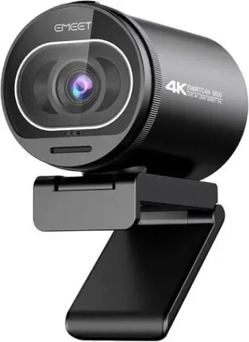 Webcam EMEET S600 4K Ultra HD Autofoco 60FPS com Microfone Duplo
