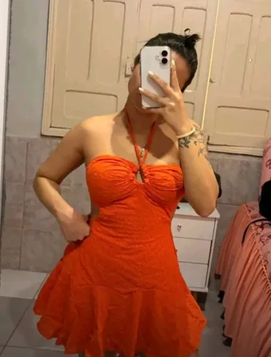Vestido Curto Laise Laranja (M)