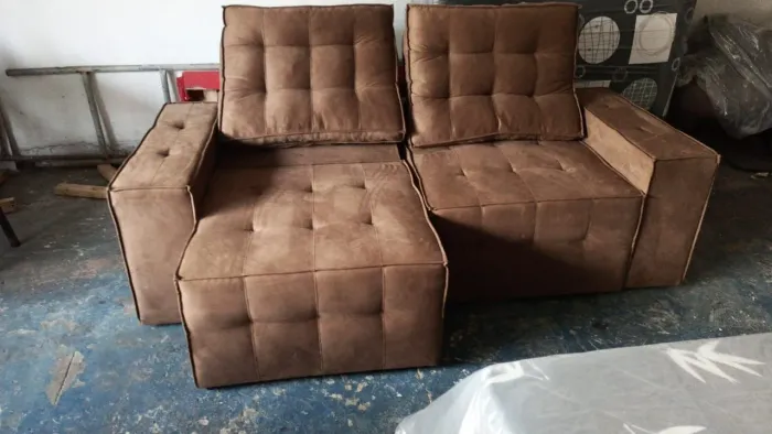 Sofá retrátil e reclinável novo