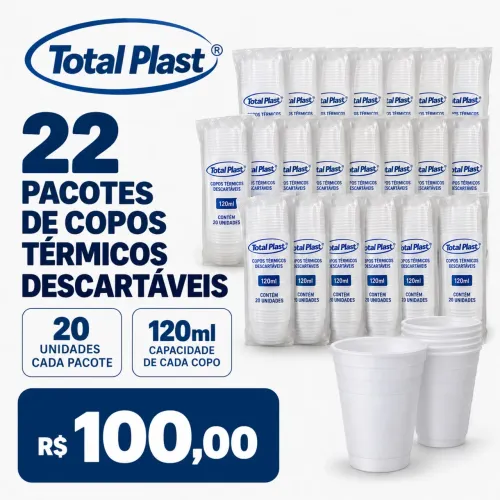 Copos térmicos descartáveis 120ml