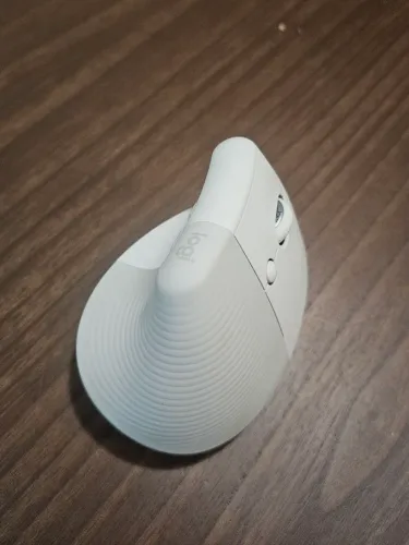 Mouse Ergonômico Vertical Logitech Lift Branco Sem Fio (Destro)
