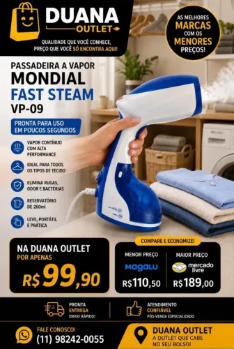 PASSADEIRA A VAPOR
