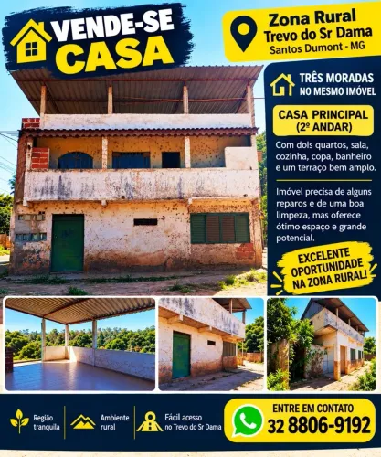 Vendo imóvel na cidade de Santos Dumont