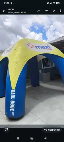 Tenda Inflável Bandeira Maxifarma