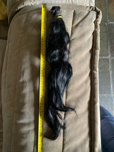 Cabelo humano castanho escuro
