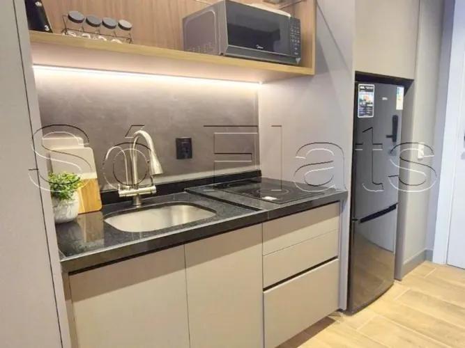 Studio com sacada Do It Pinheiros disponível para locação com 27m² e 1 dormitório.