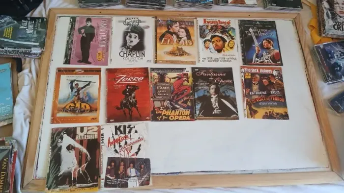 19 dvds originais com capa - documentários, filmes clássicos e dvd rock