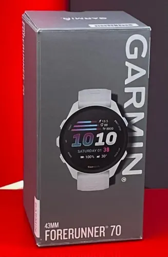 Garmin Relógio Forerunner 70 43MM Amoled - White / White - Produto Novo com Garantia