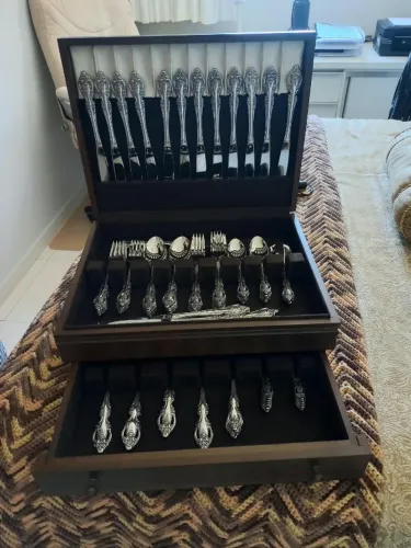 Conjunto de Talheres Oneida Community Stainless Vintage - 92 Peças