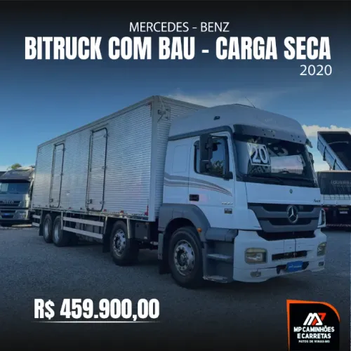 CAMINHÃO MERCEDES- BENZ 1933 BITRUCK C/BAU CARGA SECA 2020