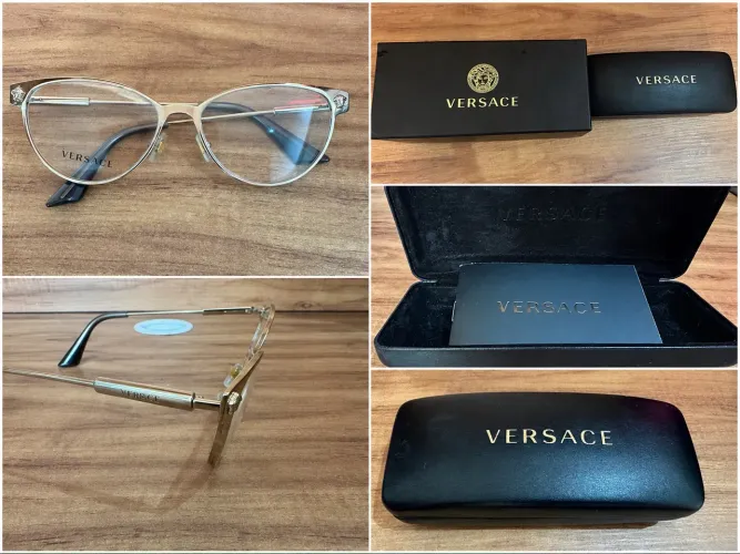 Armação Versace Original VE1277 1252 | Completa com case original
