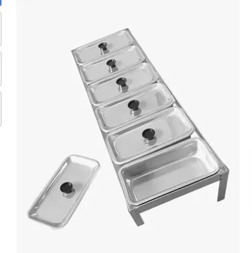 Condimentadora Porta Temperos 6 Cubas Profissional