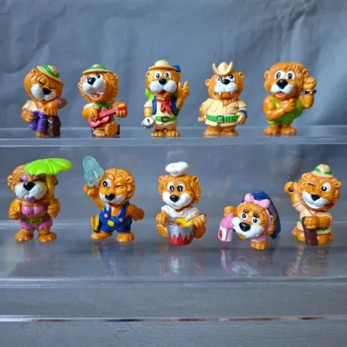 Leoventuras coleção completa, leões do kinder ovo