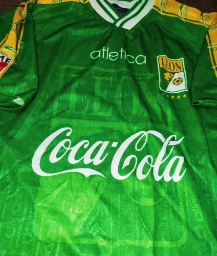 CAMISA ANOS 90 LEON DO MÉXICO RELÍQUIA, CAMISA ANTIGA BEM GRANDE OFICIAL DA ÉPOCA