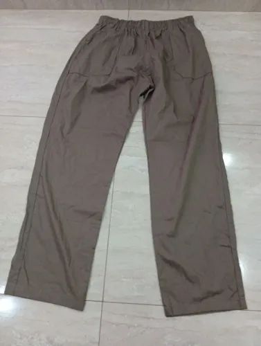 Calça Brim Leve Masculina Tamanho GG Marrom - Nova