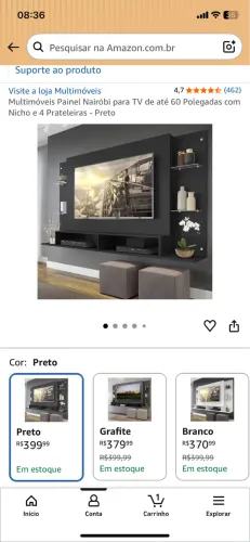 Painel Nairóbi pra tv 60 polegadas