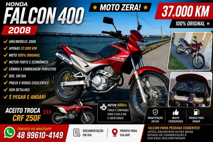 Vendo linda falcon 400