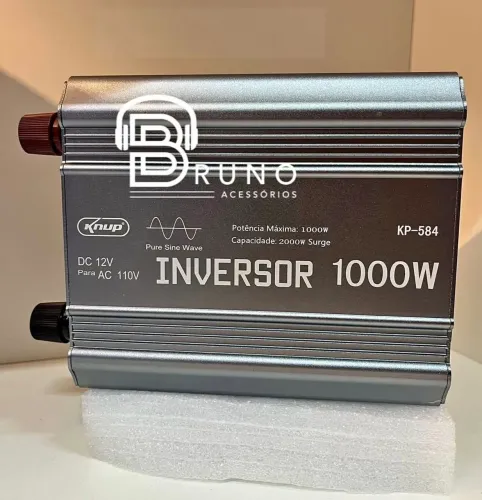 Inversor de energia 1000w 12v para 110v