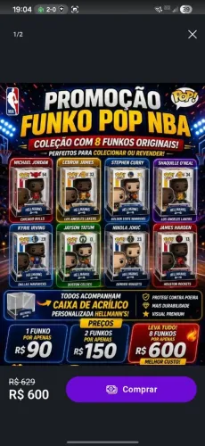Vende-se funko pop da nba.