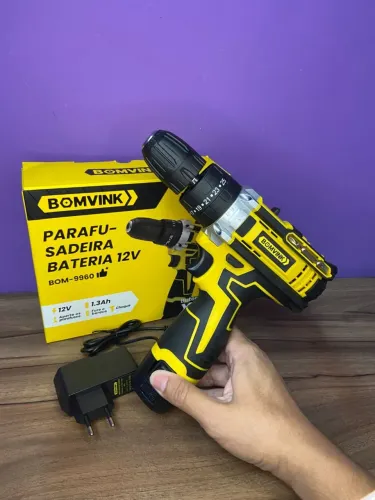 Parafusadeira à Bateria 12V 1.3Ah BOM-9960 BomVink