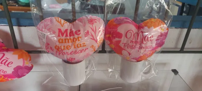 Kit almofada e canecas dia das mães