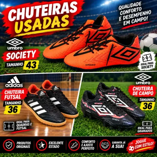 Chuteiras originais usadas