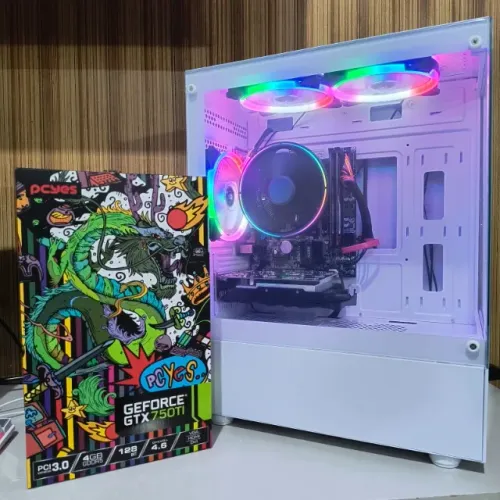 Cpu I3 4160, Placa de Vídeo 4gb Gtx 750 Ti, 16gb Ram Fonte 500w Ssd 512gb *ENTREGA GRÁTIS*