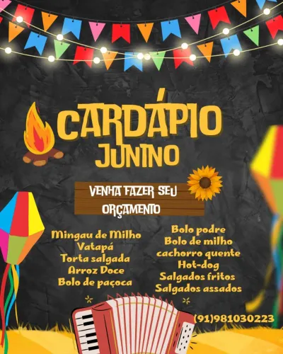Comida Típicas para festa junina 