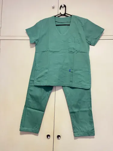 Pijama Cirúrgico (Scrub) 100% Algodão Tamanho G (VERDE)