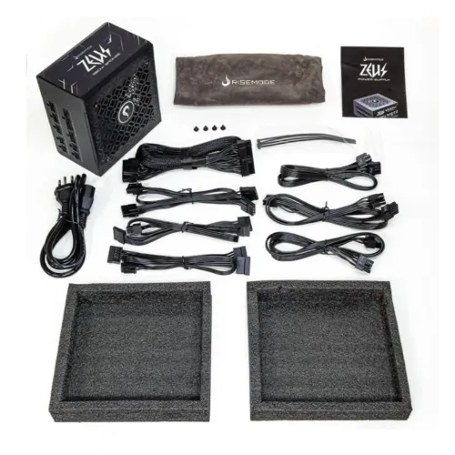 Fonte Gamer Rise Mode Zeus 550w Plus Bronze