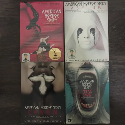 American horror story - série em dvd original - temporadas 1, 2, 3 e 4 - Terror