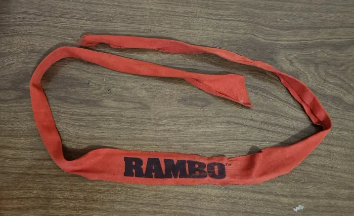 Fita Faixa de Cabeça Rambo Anos 80 Original 