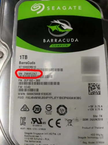 HD 1TB Seagate Barracuda Usado