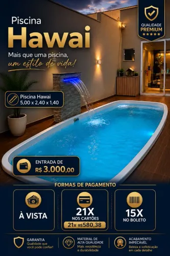 Piscina de fibra 5 metros