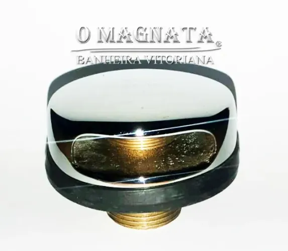 Válvula Bica ou Ladrão para Banheira 3/4 Cromado de Metal