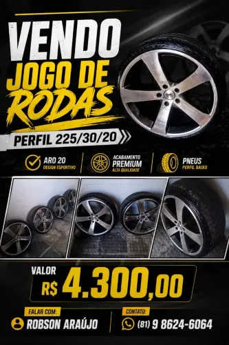 Conjunto roda e pneu .