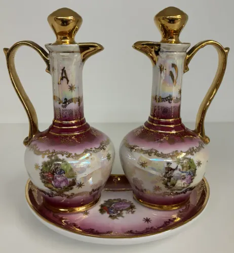 Galheteiro de porcelana